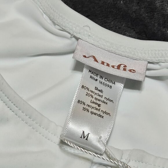 Andie The Mailbu One-Piece Swimsuit Size Medium White NWT - Picture 7 of 12